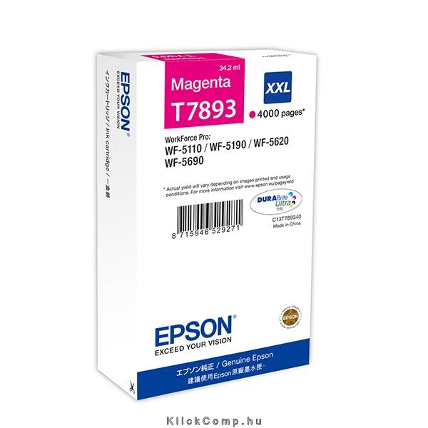 Eladó EPSON WorkForce Pro WP-5000 tintaPatron XXL Piros Magenta 4k - olcsó, Új Eladó - Miskolc ( Borsod-Abaúj-Zemplén ) fotó