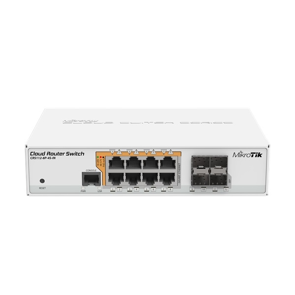 Eladó MikroTik CRS112-8P-4S-IN 8port GbE LAN PoE 4xSFP port Cloud Router Switch - olcsó, Új Eladó - Miskolc ( Borsod-Abaúj-Zemplén ) fotó