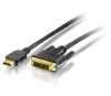 Eladó HDMI DVI kábel, aranyozott, 2m harisnyás - olcsó, Új Eladó - Miskolc ( Borsod-Abaúj-Zemplén ) fotó 1
