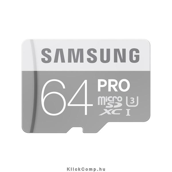 Eladó Már csak volt!!! Memória-kártya 64GB MicroSD kártya ADAPTERREL Class10 Samsung PRO MB-MG64EA EU - olcsó, Új Eladó Már csak volt!!! - Miskolc ( Borsod-Abaúj-Zemplén ) fotó