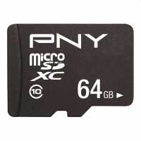 64GB Memória-kártya microSDXC Performance Plus Class10 Plusadapterrel PNY