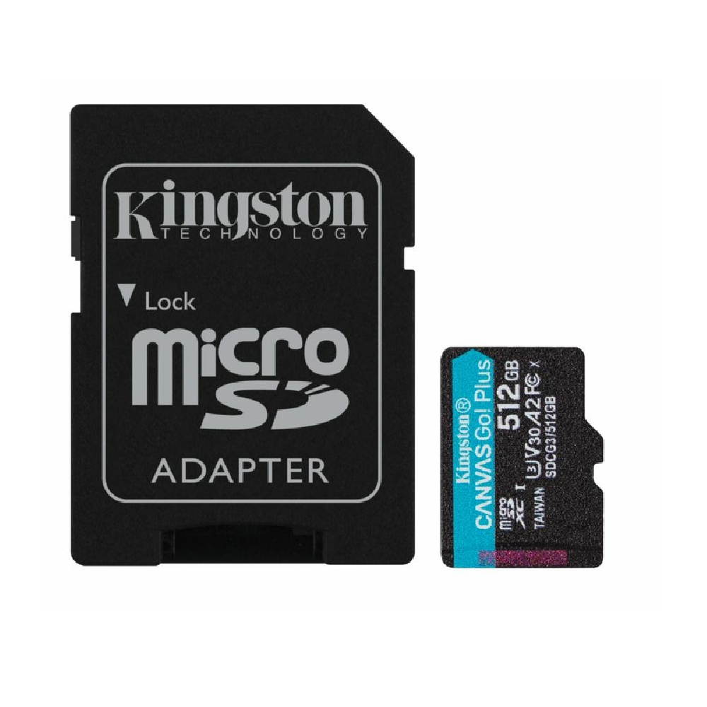 Eladó Memória-kártya 512GB SD micro adapterrel SDXC Class 10 UHS-I U3 Kingston Canvas - olcsó, Új Eladó - Miskolc ( Borsod-Abaúj-Zemplén ) fotó