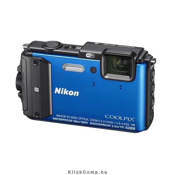 Eladó Már csak volt!!! Nikon Coolpix AW130 Kék digitális fényképezőgép - olcsó, Új Eladó Már csak volt!!! - Miskolc ( Borsod-Abaúj-Zemplén ) fotó