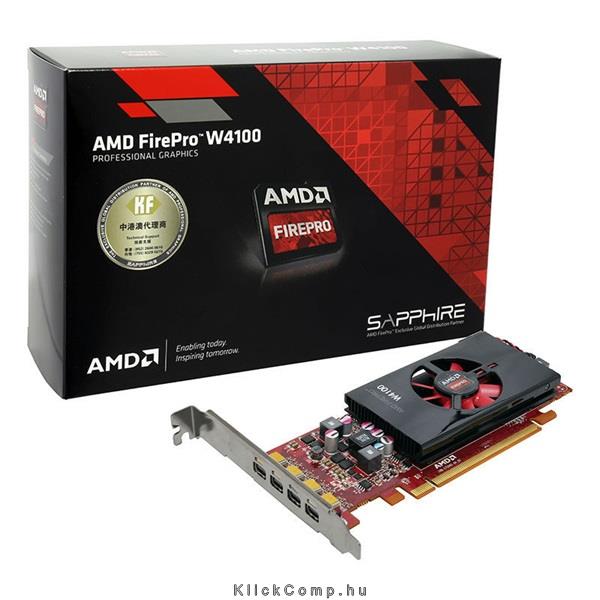 Eladó Már csak volt!!! VGA AMD FirePro W4100 2GB GDDR5 4 mDP PCIe 3.0  videokártya - olcsó, Új Eladó Már csak volt!!! - Miskolc ( Borsod-Abaúj-Zemplén ) fotó