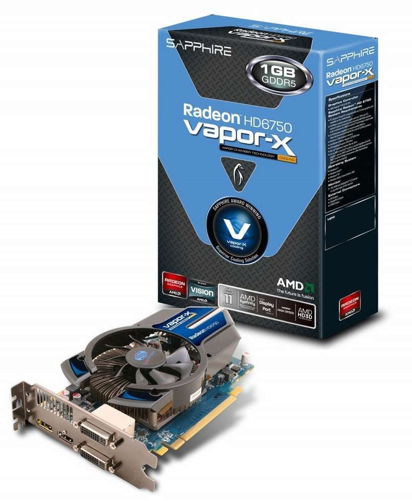 Eladó Már csak volt!!! Sapphire PCI-E Ati HD6750 Vapor-X (1024MB DDR5, 128bit, 710 4640MHz, 2xDVI, DP, - olcsó, Új Eladó Már csak volt!!! - Miskolc ( Borsod-Abaúj-Zemplén ) fotó