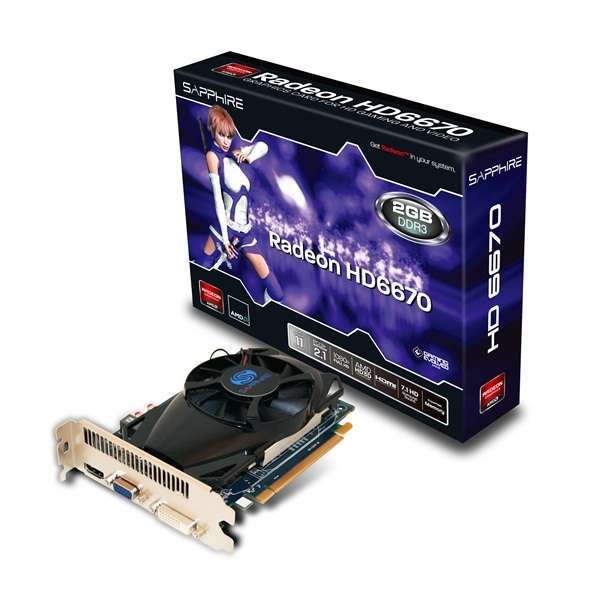 Eladó Már csak volt!!! Sapphire PCI-E AMD HD6670 (2048MB DDR3, 128bit, 800 1600MHz, DVI, Dsub, HDMI, Du - olcsó, Új Eladó Már csak volt!!! - Miskolc ( Borsod-Abaúj-Zemplén ) fotó