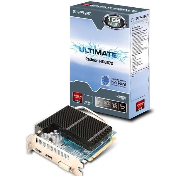 Eladó Már csak volt!!! SAPPHIRE ULTIMATE HD6670 1G GDDR5 PCI-E HDMI   DVI-D   VGA AMD GDDR5 1GB 128bit - olcsó, Új Eladó Már csak volt!!! - Miskolc ( Borsod-Abaúj-Zemplén ) fotó