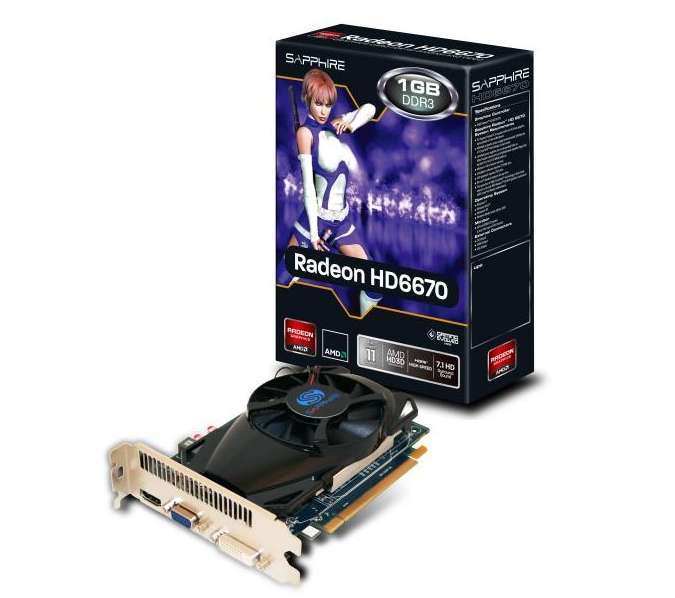 Eladó Már csak volt!!! SAPPHIRE HD6670 1G DDR3 PCI-E HDMI   DVI-D   VGA LITE AMD DDR3 1GB 128bit PCIe v - olcsó, Új Eladó Már csak volt!!! - Miskolc ( Borsod-Abaúj-Zemplén ) fotó