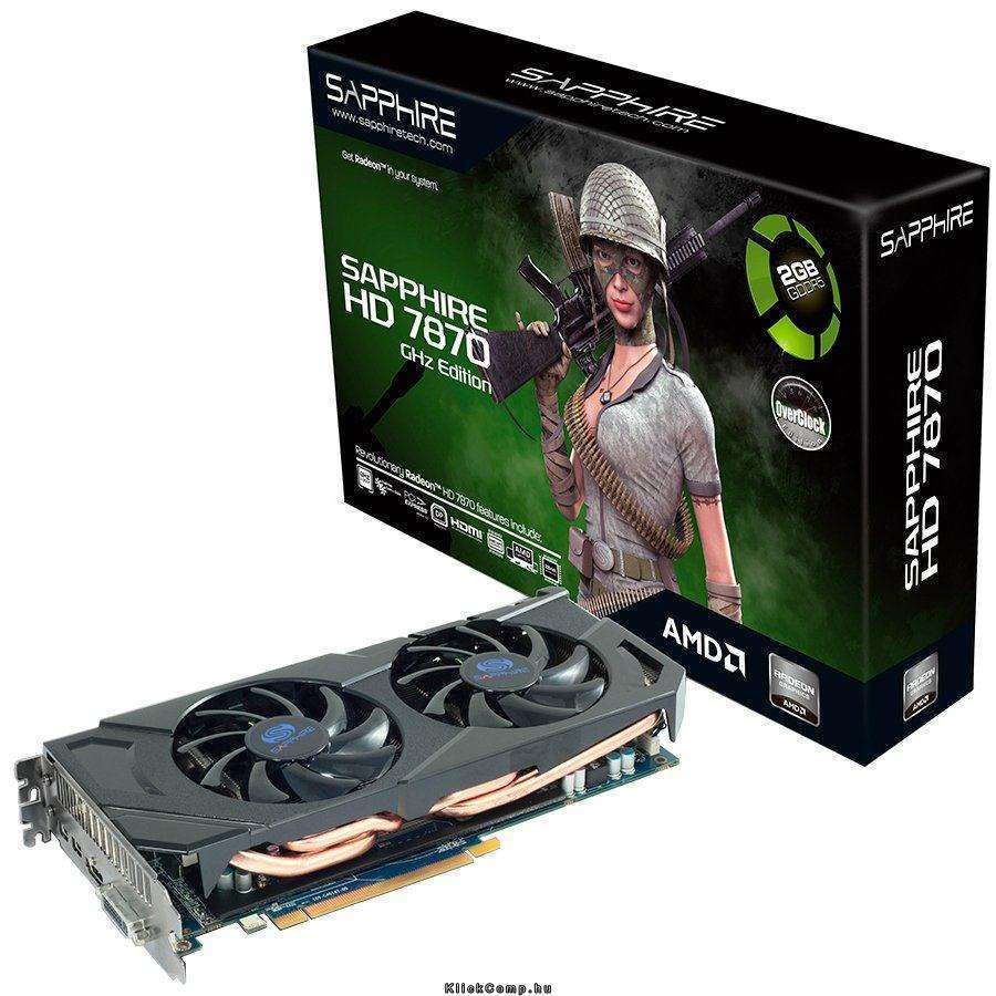 Eladó Már csak volt!!! SAPPHIRE HD7870 GHZ EDITION 2G GDDR5 PCI-E DL-DVI-IPlusSL-DVI-D   HDMI   DP LITE - olcsó, Új Eladó Már csak volt!!! - Miskolc ( Borsod-Abaúj-Zemplén ) fotó