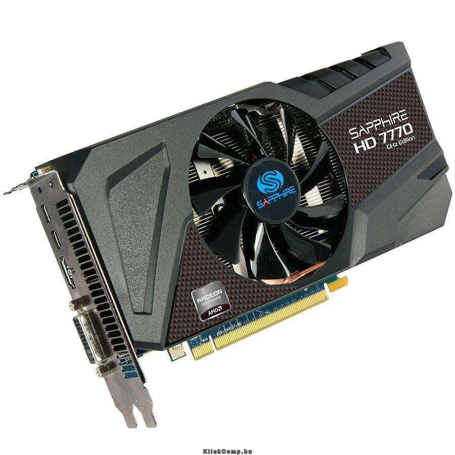Eladó Már csak volt!!! SAPPHIRE HD7770 GHZ EDITION OC 1G GDDR5 PCI-E HDMI   DVI-I   DP LITE AMD GDDR5 1 - olcsó, Új Eladó Már csak volt!!! - Miskolc ( Borsod-Abaúj-Zemplén ) fotó