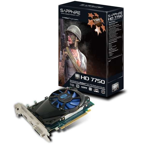 Eladó Már csak volt!!! SAPPHIRE HD7750 1G GDDR5 PCI-E HDMI   DVI-I   DP LITE AMD GDDR5 1G 128bit PCIe v - olcsó, Új Eladó Már csak volt!!! - Miskolc ( Borsod-Abaúj-Zemplén ) fotó