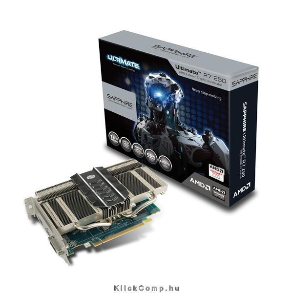 Eladó Már csak volt!!! videokártya R7 250 ULTIMATE HDMI DVI-I DP FULL  AMD 1GB GDDR5 128bit PCIe videok - olcsó, Új Eladó Már csak volt!!! - Miskolc ( Borsod-Abaúj-Zemplén ) fotó