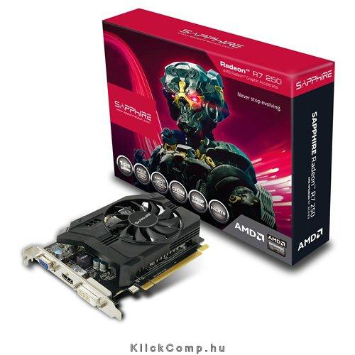 Eladó Már csak volt!!! VC SAPPHIRE AMD Radeon R7 250X 1G GDDR5 PCI-E HDMI   DVI-I   DP, 950MHz   1125MH - olcsó, Új Eladó Már csak volt!!! - Miskolc ( Borsod-Abaúj-Zemplén ) fotó