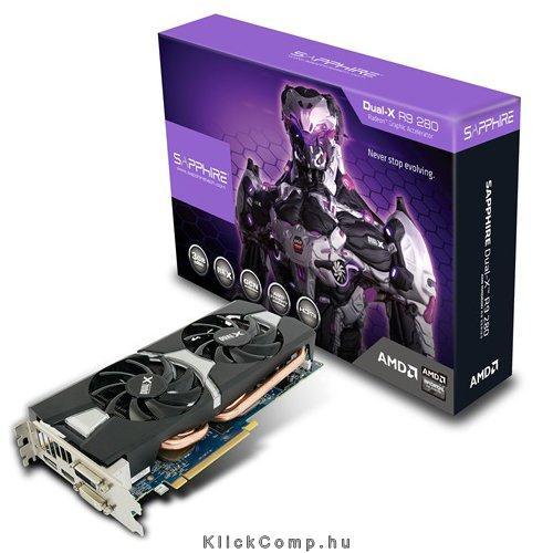 Eladó Már csak volt!!! VC SAPPHIRE AMD Radeon R9 280 3G GDDR5 PCI-E DVI-I   DVI-D   HDMI   DP DUAL-X WI - olcsó, Új Eladó Már csak volt!!! - Miskolc ( Borsod-Abaúj-Zemplén ) fotó