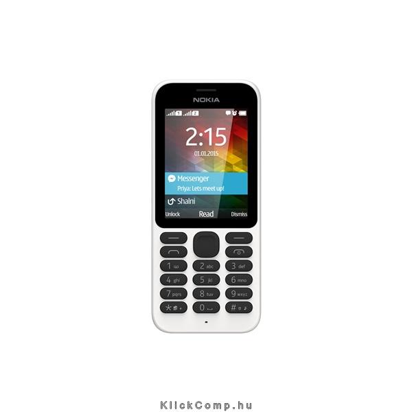 Eladó Már csak volt!!! Dual SIM mobiltelefon Nokia 215 DS fehér - olcsó, Új Eladó Már csak volt!!! - Miskolc ( Borsod-Abaúj-Zemplén ) fotó