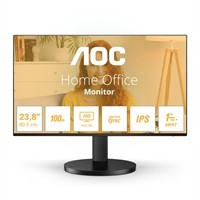 Monitor 23.8" FHD 1920x1080 IPS 1ms VGA HDMI hangszóró 100Hz AOC 24B3HA2