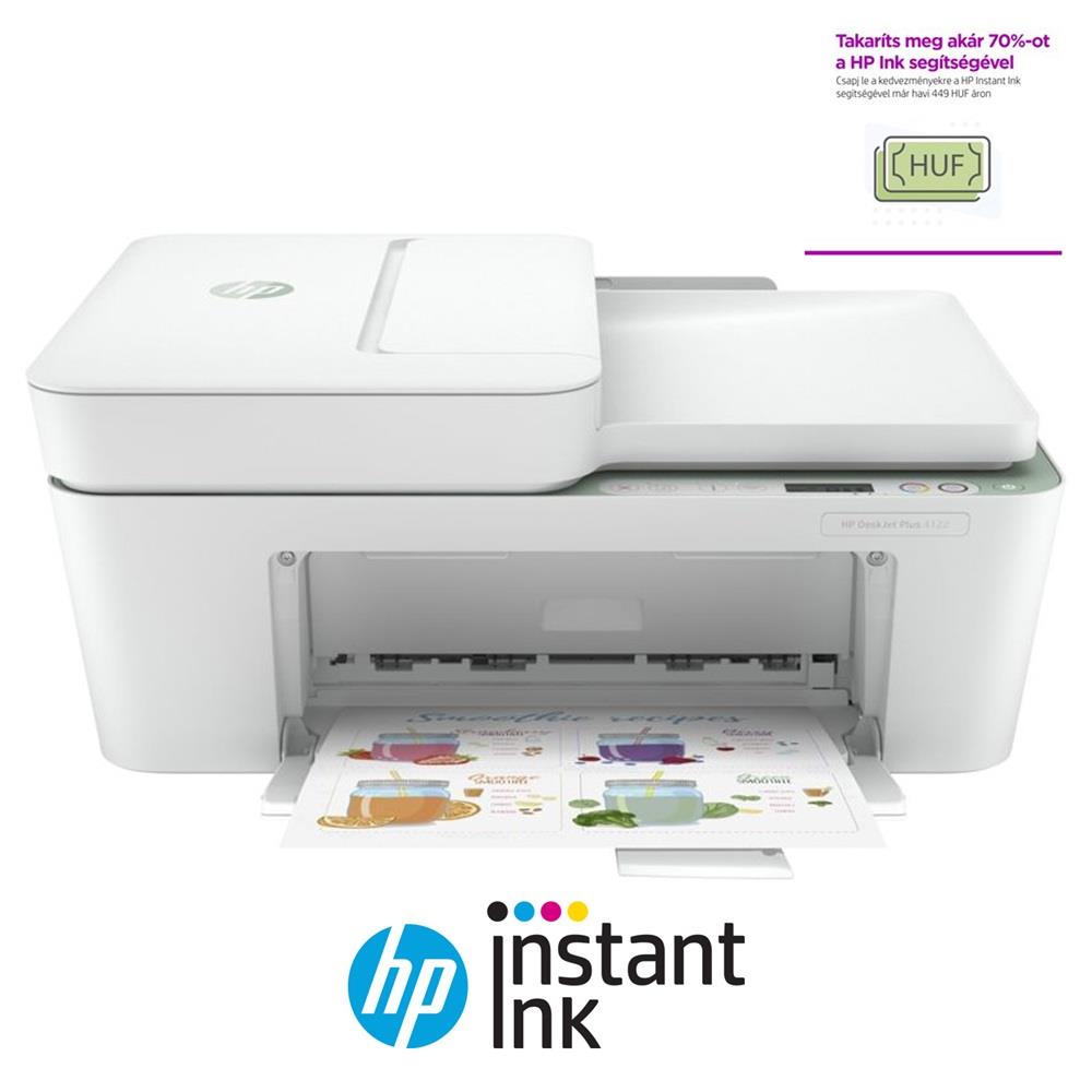 Eladó Tintasugaras nyomtató HP DeskJet Plus 4122E MFP A4 színes - olcsó, Új Eladó - Miskolc ( Borsod-Abaúj-Zemplén ) fotó