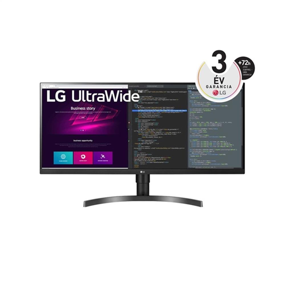 Eladó Már csak volt!!! Monitor 34" 3440x1440 Ultrawide HDMI LG 34WN750-B LED IPS 21:9 - olcsó, Új Eladó Már csak volt!!! - Miskolc ( Borsod-Abaúj-Zemplén ) fotó
