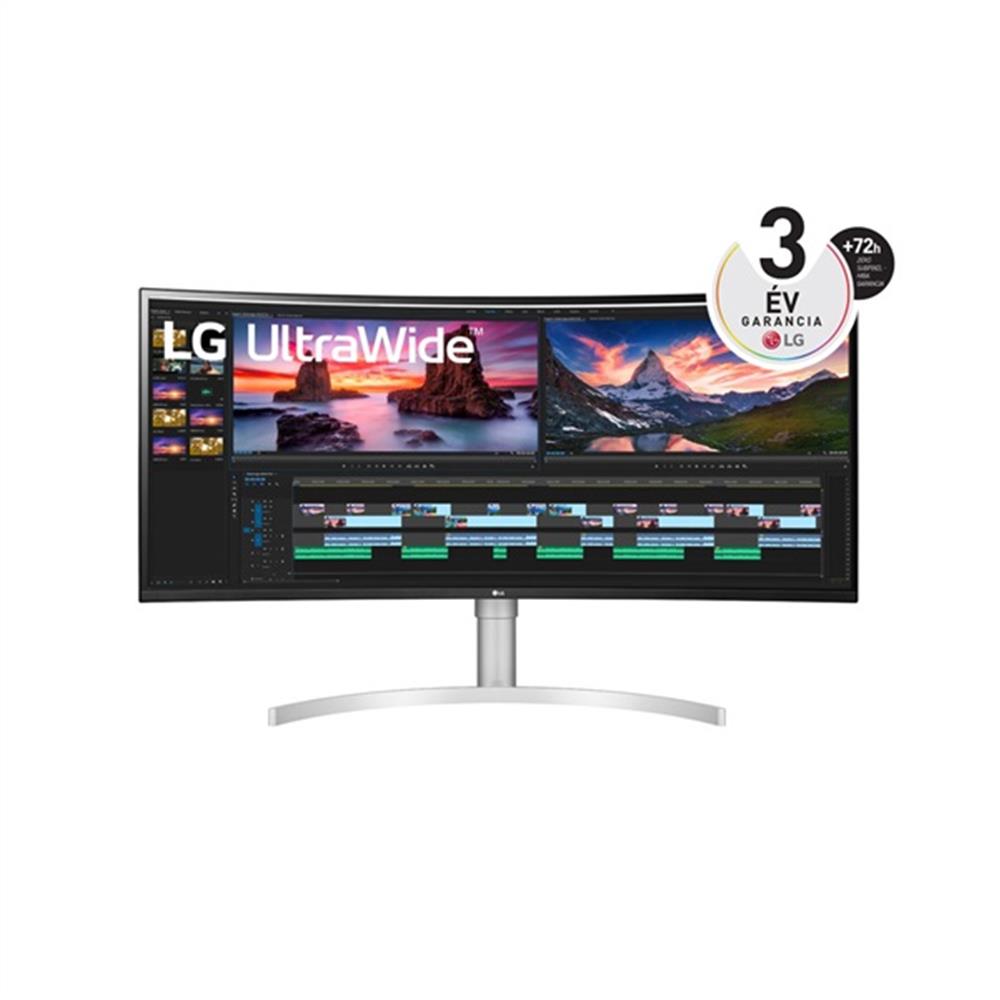 Eladó Már csak volt!!! Monitor 38" 3840x1600 IPS HDMI DP TB USB USB-C LG 38WN95C-W - olcsó, Új Eladó Már csak volt!!! - Miskolc ( Borsod-Abaúj-Zemplén ) fotó