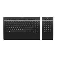 3Dconnexion vezetékes billentyűzet 16 gomb, angol fekete