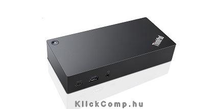 Eladó Már csak volt!!! Lenovo ThinkPad USB-C Dock - 40A90090EU - Fekete - 90W dokkoló - olcsó, Új Eladó Már csak volt!!! - Miskolc ( Borsod-Abaúj-Zemplén ) fotó