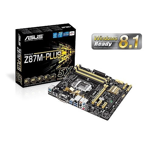 Eladó Már csak volt!!! ASUS Z87M-PLUS Intel Z87 LGA1150 mATX alaplap - olcsó, Új Eladó Már csak volt!!! - Miskolc ( Borsod-Abaúj-Zemplén ) fotó