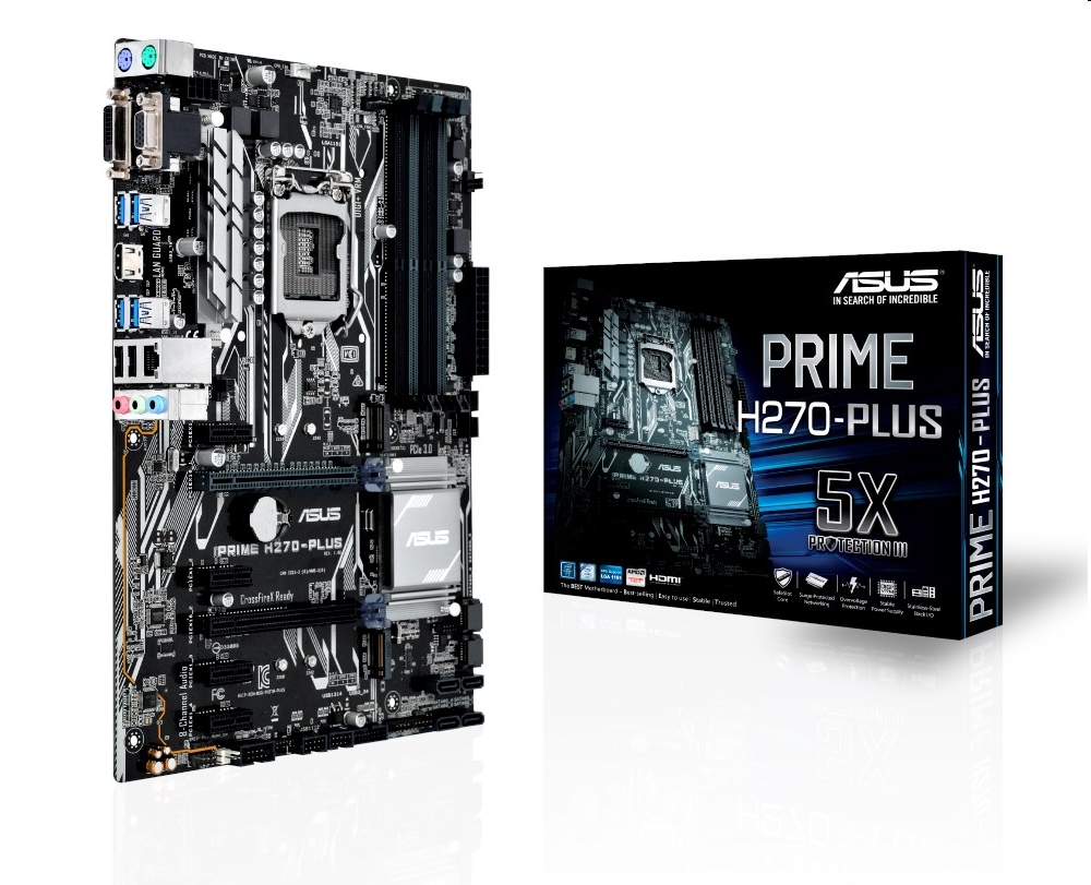 Eladó Már csak volt!!! Alaplap H270 LGA1151 ATX ASUS PRIME H270-PLUS - olcsó, Új Eladó Már csak volt!!! - Miskolc ( Borsod-Abaúj-Zemplén ) fotó