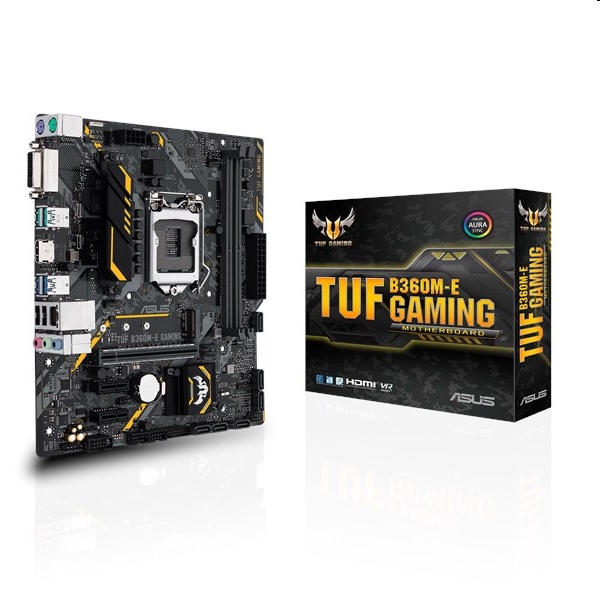 Eladó Már csak volt!!! Alaplap B360 LGA1151 mATX ASUS TUF B360M-E GAMING - olcsó, Új Eladó Már csak volt!!! - Miskolc ( Borsod-Abaúj-Zemplén ) fotó
