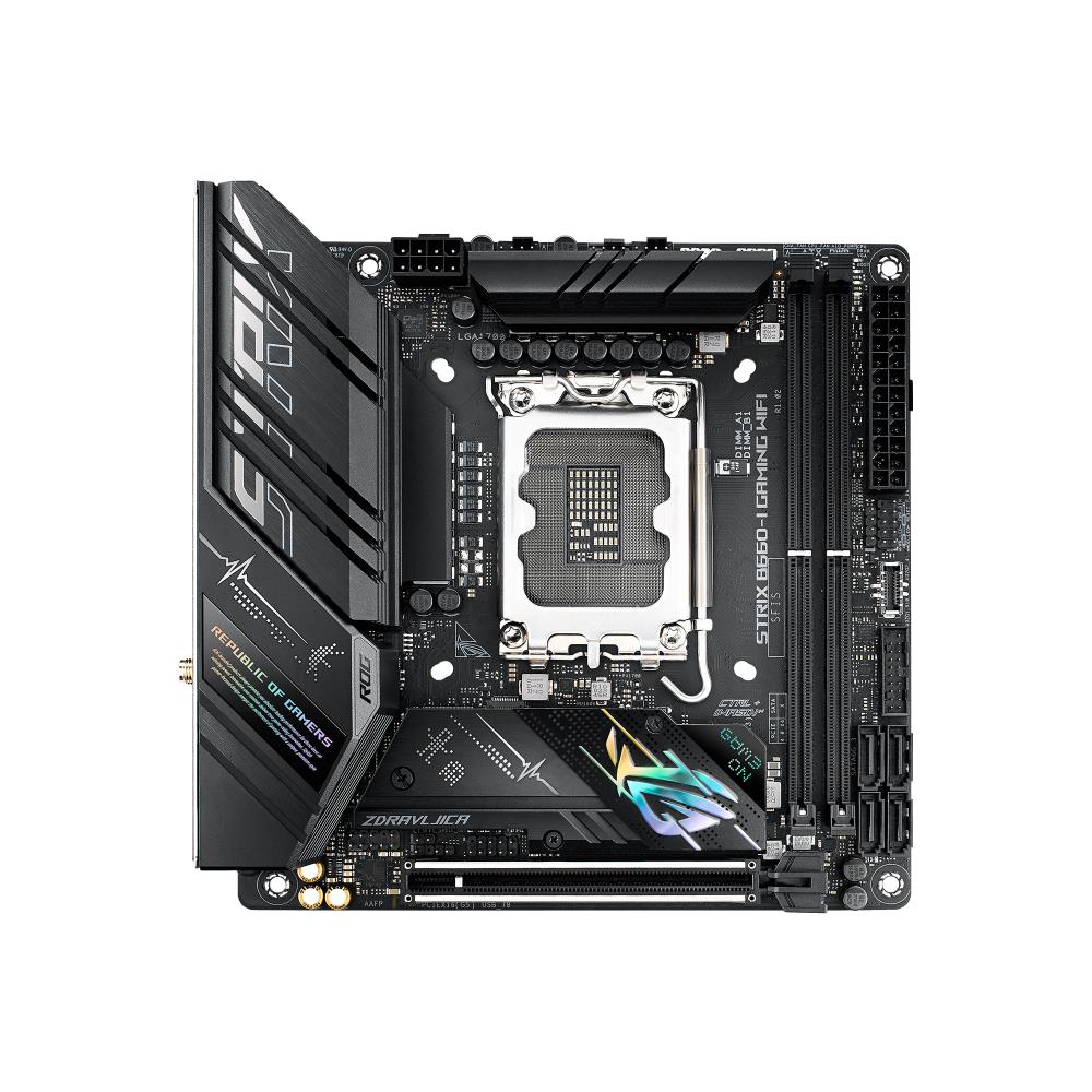Eladó Már csak volt!!! Alaplap B660 LGA1700 ASUS ROG STRIX B660-I GAMING WIFI mini-ITX - olcsó, Új Eladó Már csak volt!!! - Miskolc ( Borsod-Abaúj-Zemplén ) fotó