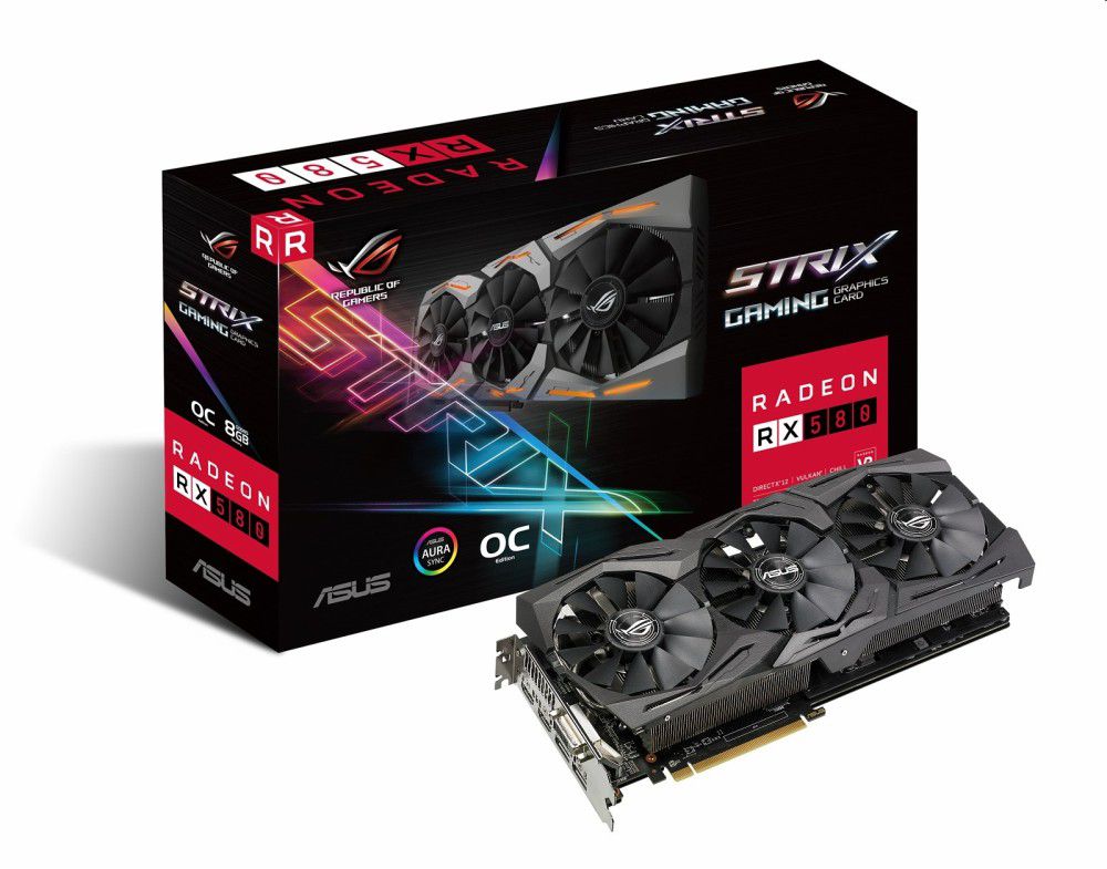 Eladó Már csak volt!!! VGA RX580 8GB GDDR5 256bit PCI-E AMD videokártya ASUS ROG-STRIX-RX580-O8G-GAMING - olcsó, Új Eladó Már csak volt!!! - Miskolc ( Borsod-Abaúj-Zemplén ) fotó