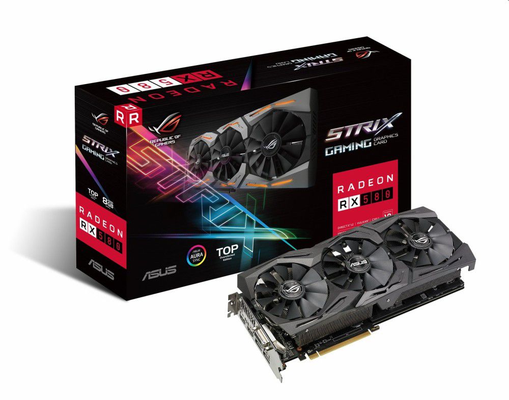 Eladó Már csak volt!!! VGA RX580 8GB GDDR5 256bit PCI-E AMD videokártya ASUS ROG-STRIX-RX580-T8G-GAMING - olcsó, Új Eladó Már csak volt!!! - Miskolc ( Borsod-Abaúj-Zemplén ) fotó