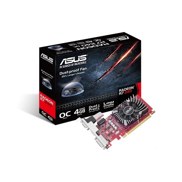 Eladó Már csak volt!!! VGA R7 240 4GB GDDR5 128bit PCI-E videokártya ASUS R7240-O4GD5-L - olcsó, Új Eladó Már csak volt!!! - Miskolc ( Borsod-Abaúj-Zemplén ) fotó
