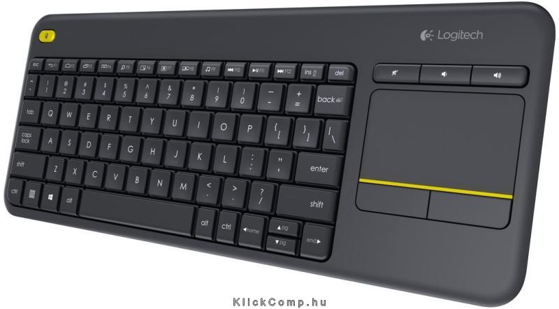 Eladó Vezetéknélküli billentyűzet Plus Touchpad Logitech K400 Plus fekete HU - olcsó, Új Eladó - Miskolc ( Borsod-Abaúj-Zemplén ) fotó