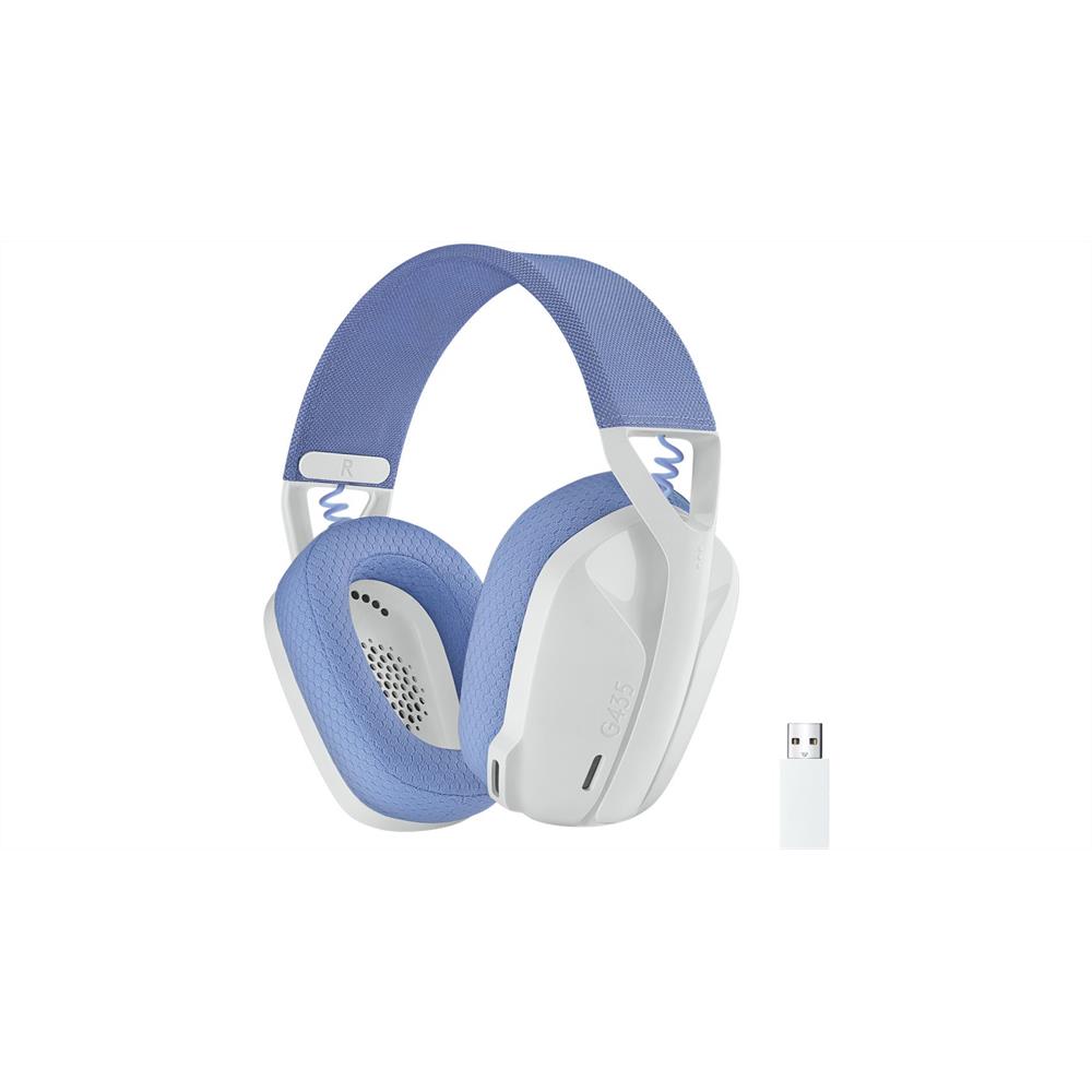 Eladó Gamer headset Logitech G435 Lightspeed Wireless fehér - olcsó, Új Eladó - Miskolc ( Borsod-Abaúj-Zemplén ) fotó