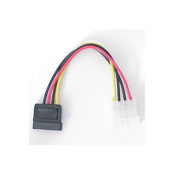 Eladó Már csak volt!!! Molex 4 pin Apa (M) > SATA Anya (F) tápkábel 15cm - olcsó, Új Eladó Már csak volt!!! - Miskolc ( Borsod-Abaúj-Zemplén ) fotó