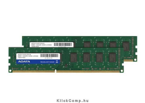 Eladó Már csak volt!!! ADATA 4GB 1333MHz DDR-3 (Kit! 2db 2GB) (AD3U1333C2G9-2) memória - olcsó, Új Eladó Már csak volt!!! - Miskolc ( Borsod-Abaúj-Zemplén ) fotó
