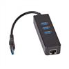 HUB 3-port Plus Ethernet USB 3.0 Akyga