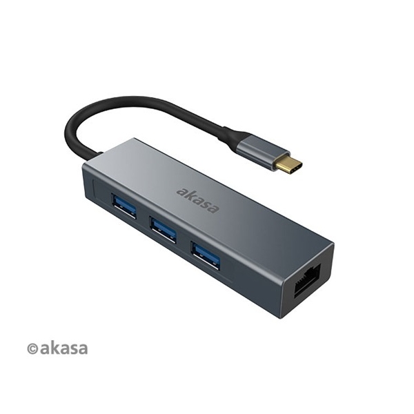 Eladó USB Type-C átalakító 3 x USB Type-A Plus Ethernet port 18cm Akasa - olcsó, Új Eladó - Miskolc ( Borsod-Abaúj-Zemplén ) fotó