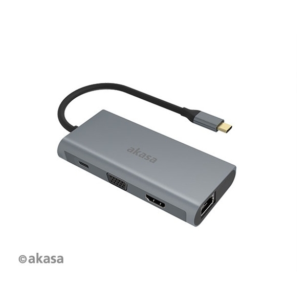 Eladó Már csak volt!!! Dock station Type-C Akasa USB Type-C 9in1 dock - olcsó, Új Eladó Már csak volt!!! - Miskolc ( Borsod-Abaúj-Zemplén ) fotó