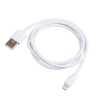 Kábel USB A   Lightning 1m White Akyga