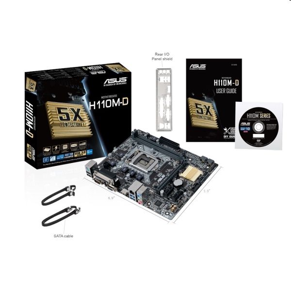 Eladó Már csak volt!!! H110M alaplap LGA1151 ASUS H110M-D - olcsó, Új Eladó Már csak volt!!! - Miskolc ( Borsod-Abaúj-Zemplén ) fotó