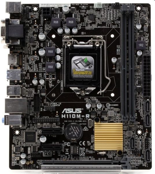 Eladó Már csak volt!!! H110M alaplap LGA1151 ASUS H110M-R C SI - olcsó, Új Eladó Már csak volt!!! - Miskolc ( Borsod-Abaúj-Zemplén ) fotó