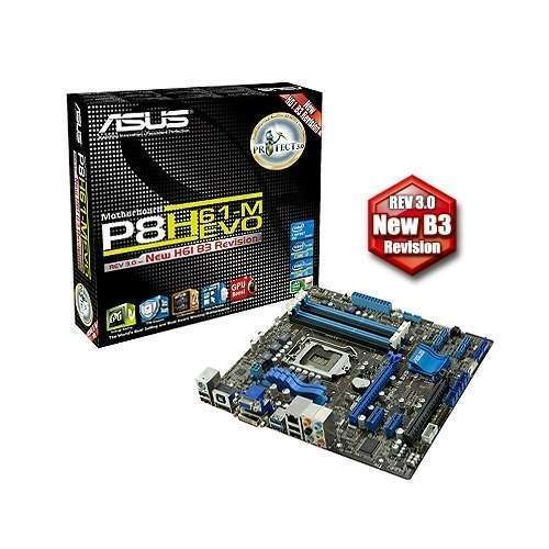 Eladó Már csak volt!!! ASUS P8H61-M EVO  alaplap ( Szervizben 3 év ) - olcsó, Új Eladó Már csak volt!!! - Miskolc ( Borsod-Abaúj-Zemplén ) fotó