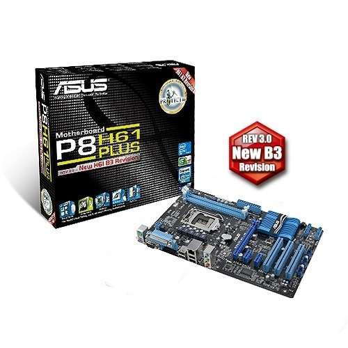 Eladó Már csak volt!!! ASUS P8H61 Plus alaplap ( Szervizben 3 év ) - olcsó, Új Eladó Már csak volt!!! - Miskolc ( Borsod-Abaúj-Zemplén ) fotó