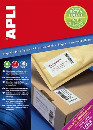 Eladó Már csak volt!!! Etikett, univerzális, 210x297 mm, extra erős, APLI "Super Sticky", 100 etikett c - olcsó, Új Eladó Már csak volt!!! - Miskolc ( Borsod-Abaúj-Zemplén ) fotó