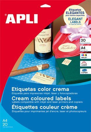 Eladó Már csak volt!!! Etikett, 97x67,7 mm, színes, APLI, krémszínű, 160 etikett csomag - olcsó, Új Eladó Már csak volt!!! - Miskolc ( Borsod-Abaúj-Zemplén ) fotó