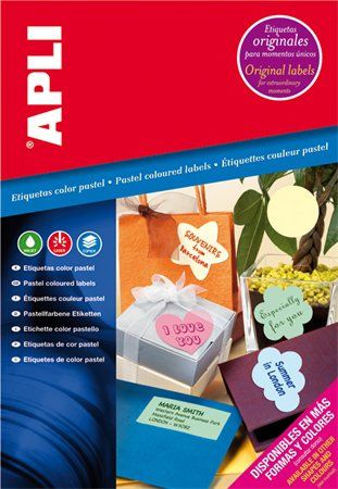 Eladó Már csak volt!!! Etikett, 210x297 mm, színes, APLI, pasztell zöld, 20 etikett csomag - olcsó, Új Eladó Már csak volt!!! - Miskolc ( Borsod-Abaúj-Zemplén ) fotó