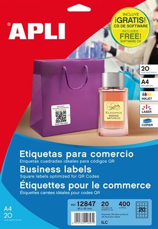 Eladó Már csak volt!!! Etikett, információs, 45x45 mm, APLI, 400 etikett csomag - olcsó, Új Eladó Már csak volt!!! - Miskolc ( Borsod-Abaúj-Zemplén ) fotó