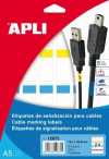 Eladó Már csak volt!!! Etikett, 19,1x48,8 mm, poliészter, vezeték-jelölő, A5 hordozón, APLI, 120 etiket - olcsó, Új Eladó Már csak volt!!! - Miskolc ( Borsod-Abaúj-Zemplén ) fotó 1
