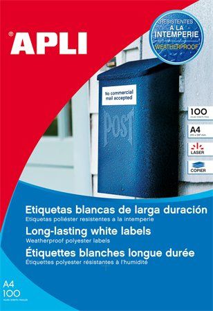 Eladó Már csak volt!!! Etikett, 210x297 mm, poliészter, időjárásálló, APLI, sárga, 20 etikett csomag - olcsó, Új Eladó Már csak volt!!! - Miskolc ( Borsod-Abaúj-Zemplén ) fotó